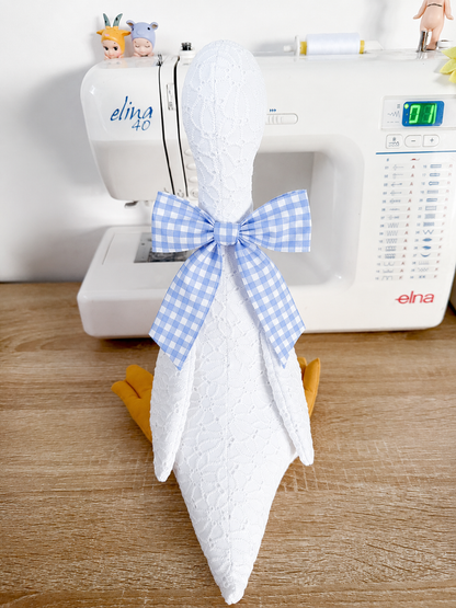 Sweet Silly Goose - Blue Gingham