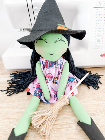 Witch Doll Black hair - Cats
