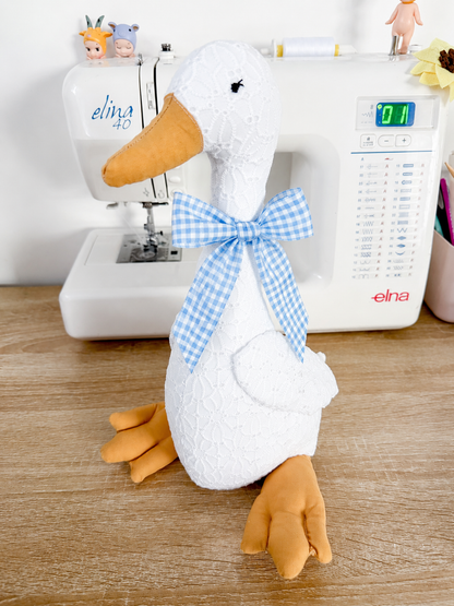 Sweet Silly Goose - Blue Gingham