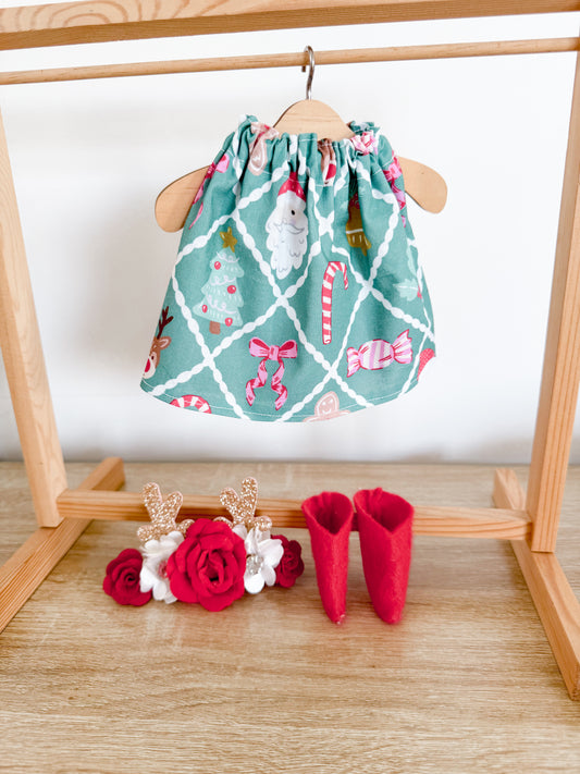 Christmas Dress & Headband
