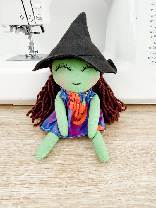 Mini Witch Brown Hair - Pumpkin