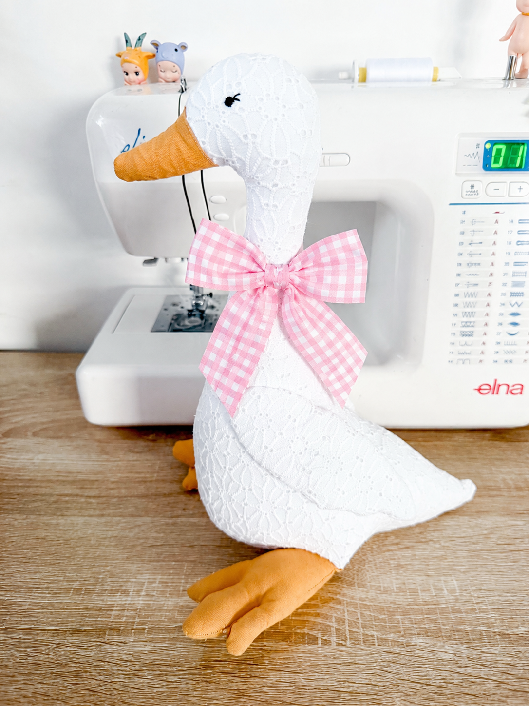 Sweet Silly Goose - Pink Gingham