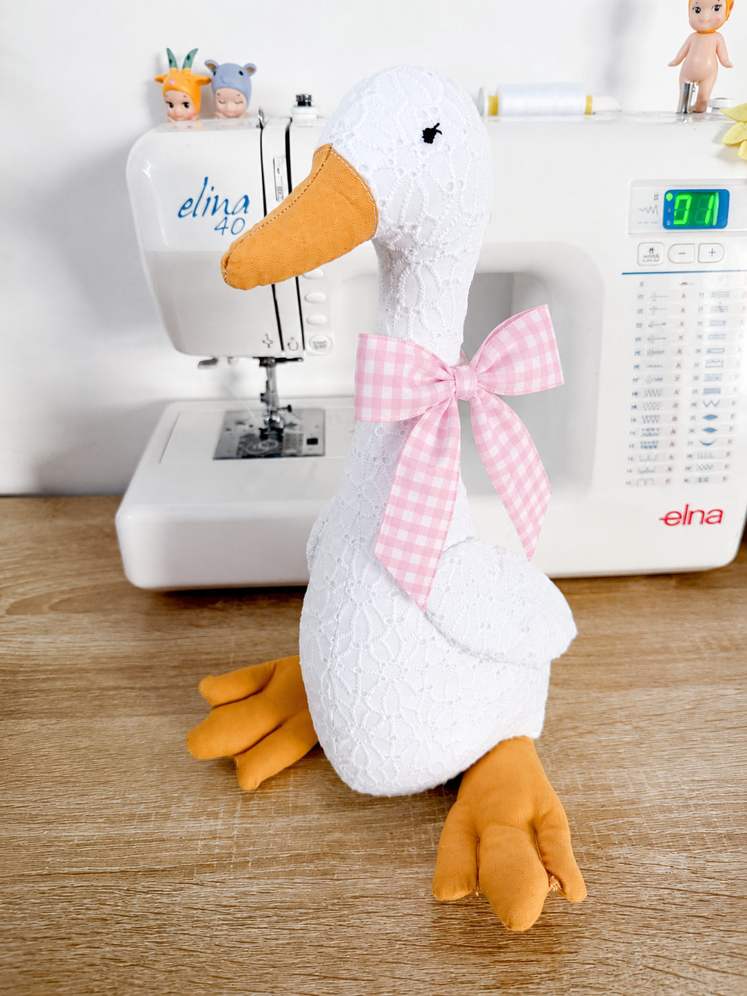 Sweet Silly Goose - Pink Gingham