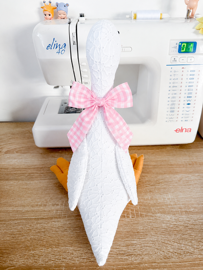 Sweet Silly Goose - Pink Gingham