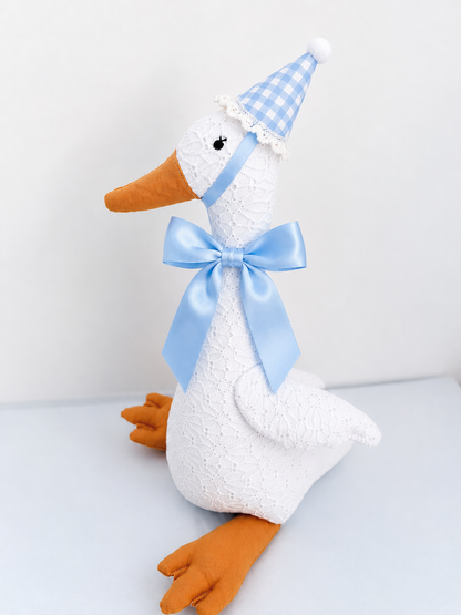 Sweet Silly Goose - Blue Satin
