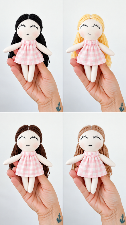 Mini Doll - Gingham