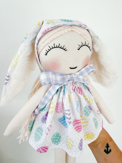 Lila Doll with Bunny Bonnet