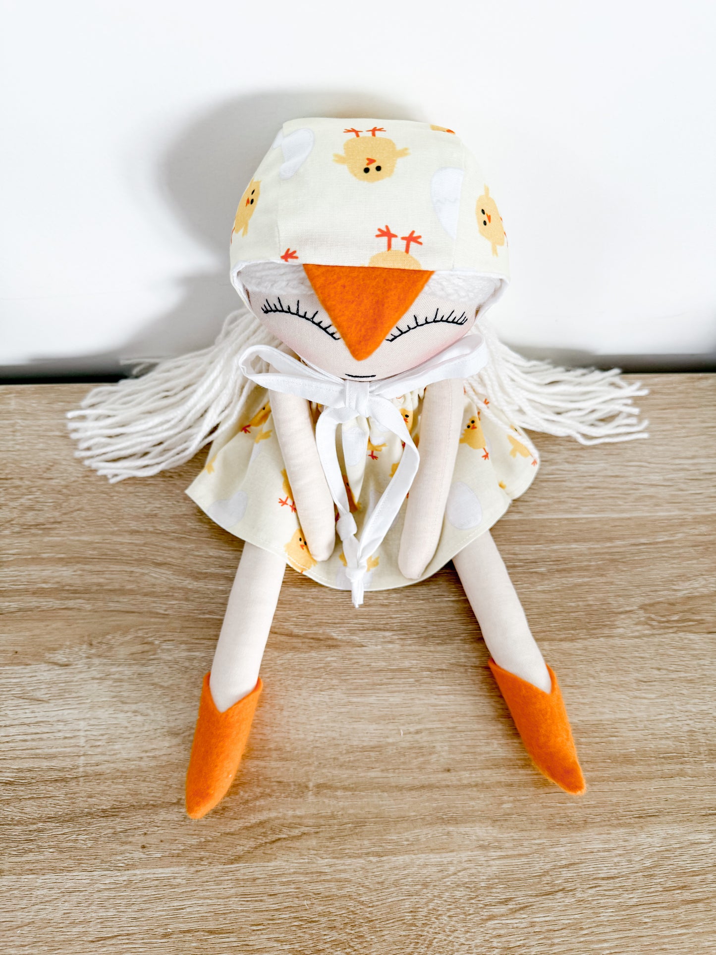 Edie Doll with Chicken Bonnet